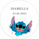 Altifalante bluetooth azul personalizado com design do stitch: detalhe original para comunhões e eventos infantis