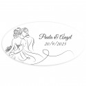 Chaveiro abridor de casamento personalizado