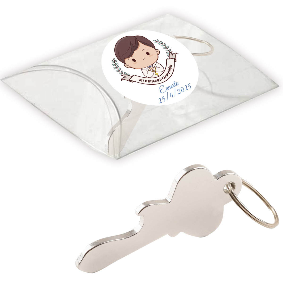 Abridor de comunhão personalizado em caixa de acetato