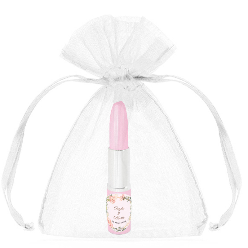 Caneta batom com bolsa de casamento personalizada