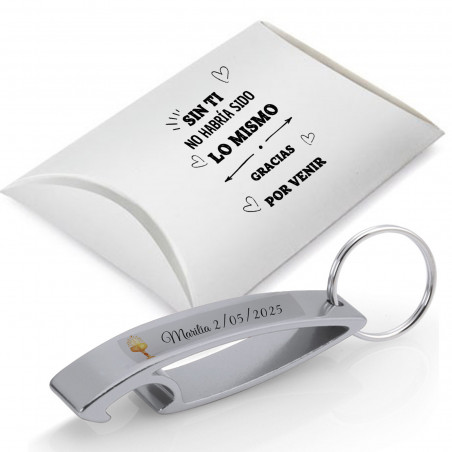 Llavero abridor personalizado para comunhão