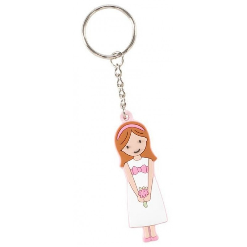 Chaveiro para detalhes de comunhão menina