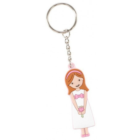 Chaveiro para detalhes de comunhão menina