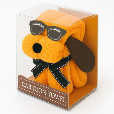 Toalha cachorro sol laranja