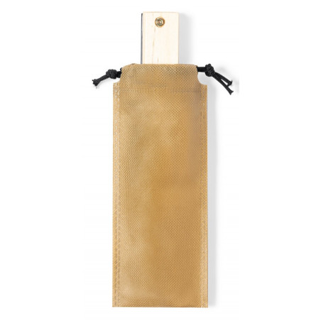 Harmônica de madeira com adesivo floral personalizável para detalhes originais