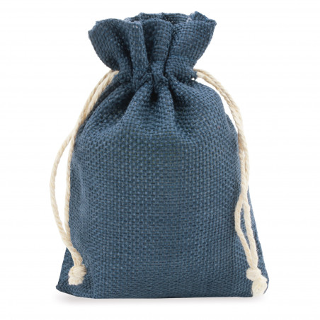 Bálsamo labial com aroma a baunilha em bolsa azul marinho com adesivo: detalhe para convidadas de comunhão