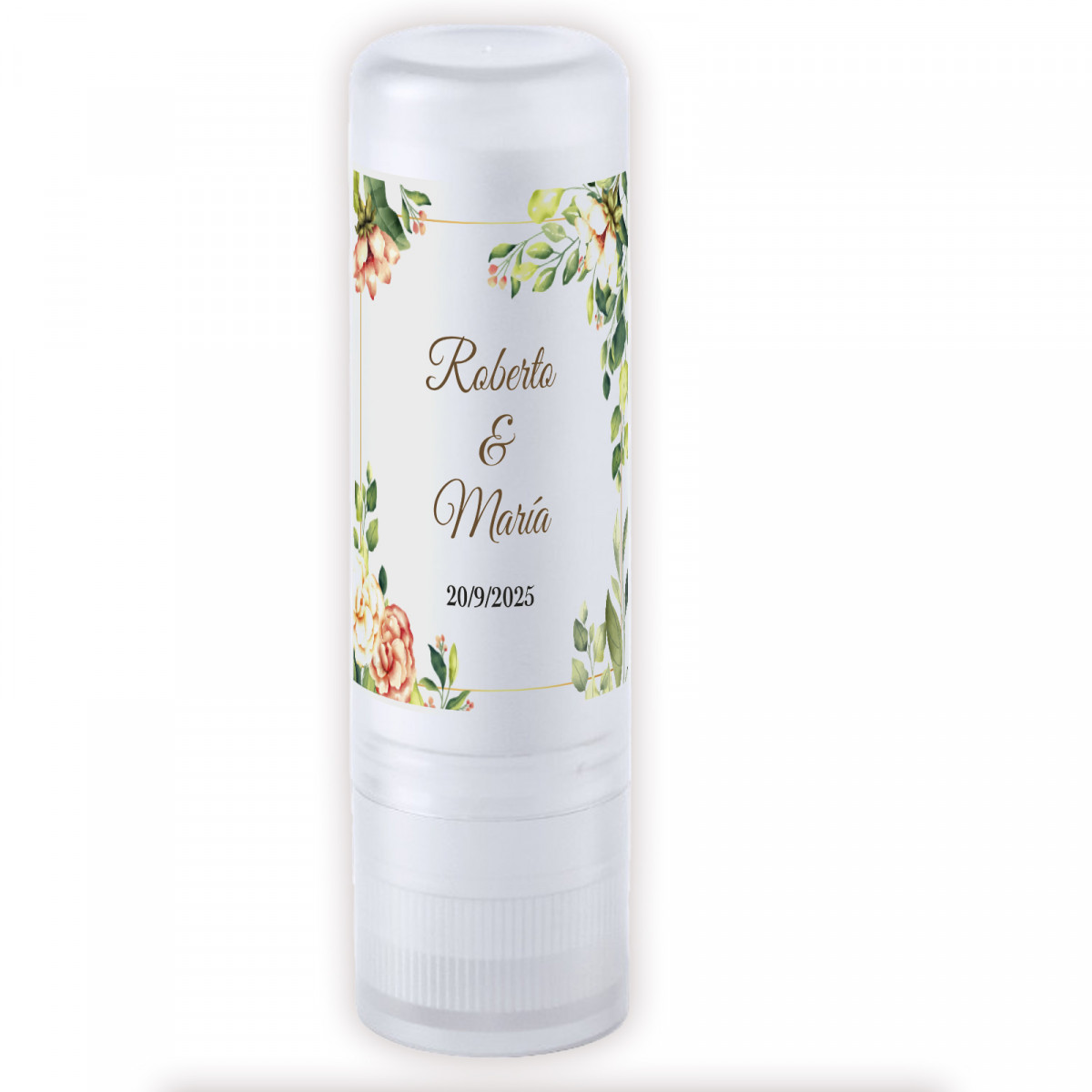 Bálsamo labial personalizado com proteção solar spf15: detalhe útil e elegante para celebrações