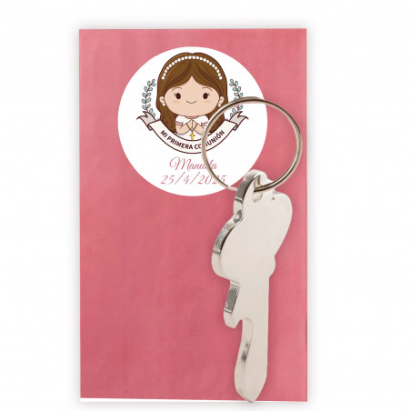 Chaveiros originais para lembranças de comunhão personalizadas