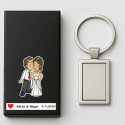 Chaveiros para casamentos baratos personalizados