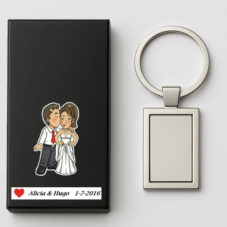 Chaveiros para casamentos baratos personalizados