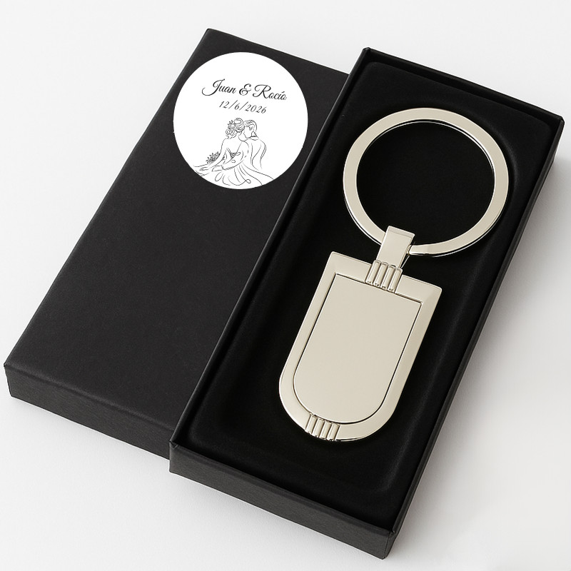 Chaveiros românticos personalizados para casamento