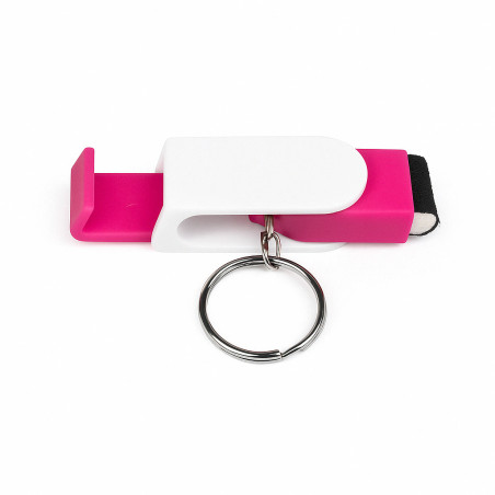 Chaveiro Suporte para Celular Prático e Original na Cor Rosa