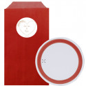 Carregador sem fio com envelope personalizado Um detalhe prático e elegante para seus convidados