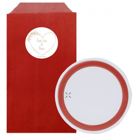 Carregador sem fio com envelope personalizado Um detalhe prático e elegante para seus convidados