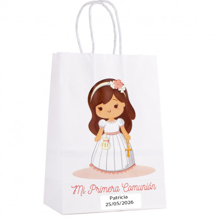 Bolsa de Comunhão Menina Personalizada com Nome e Data