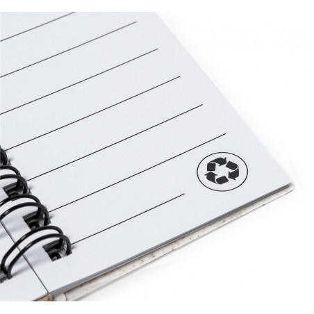 Caneta de formatura com caderno personalizado em bolsa de organza