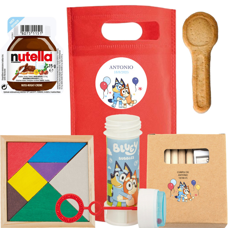 Detalhes para festa de aniversário infantil Bluey