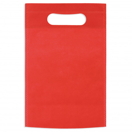 Colar natalino com foto em forma de floco de neve apresentado em bolsa de presente vermelha e adesivo personalizado