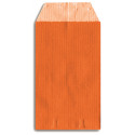 Brincos em forma de limão em envelope laranja com mensagem de agradecimento para lembrança