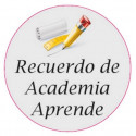 Adesivo personalizado de 3 cm com motivo escolar