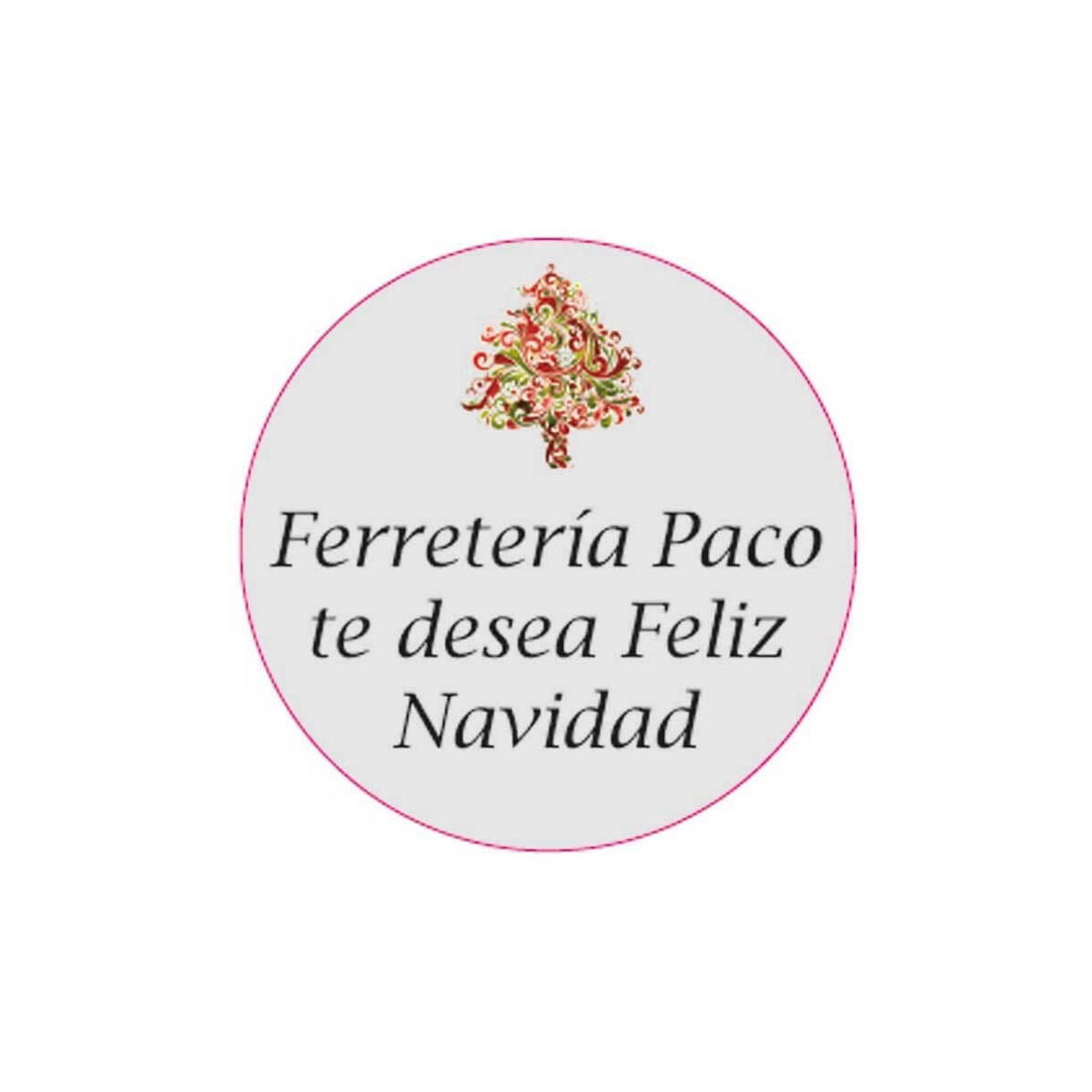 Adesivo personalizado de 3cm para o Natal para empresas
