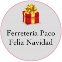 Adesivo personalizado de 3cm com design de caixa de presente para Natal
