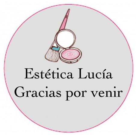 Adesivo Personalizado 3cm com Motivo de Beleza