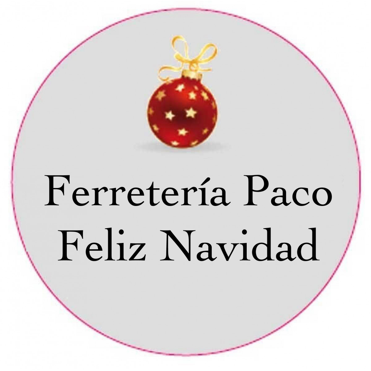 Adesivo Natalino Personalizado 3cm