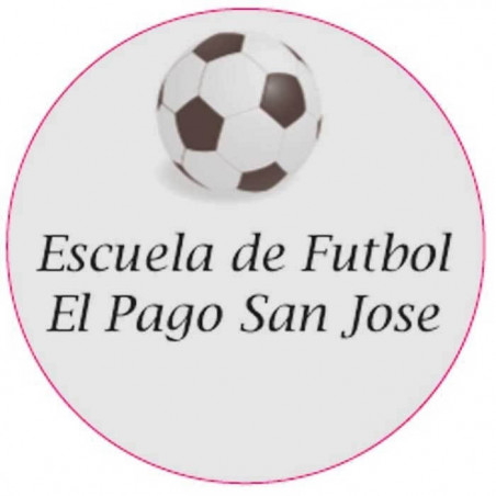 Adesivo de futebol personalizado para eventos 3cm com fundo transparente