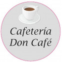 Adesivo personalizado de 3 cm para empresas com design de xícara de café e fundo transparente