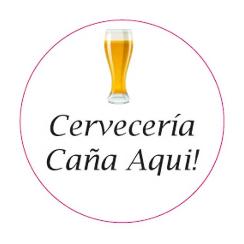 Adesivo cerveja para personalizar 3cm