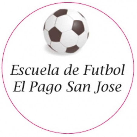 Adesivo de futebol personalizado para convidados 3cm
