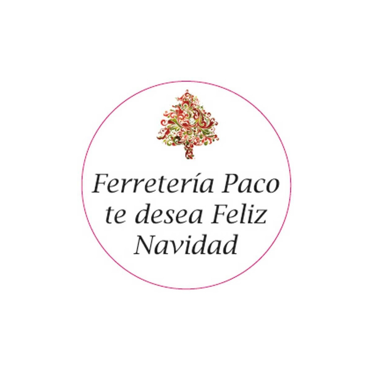Adesivo personalizado árvore de natal 3cm