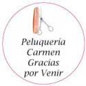 Adesivo personalizado para cabeleireiro 3cm