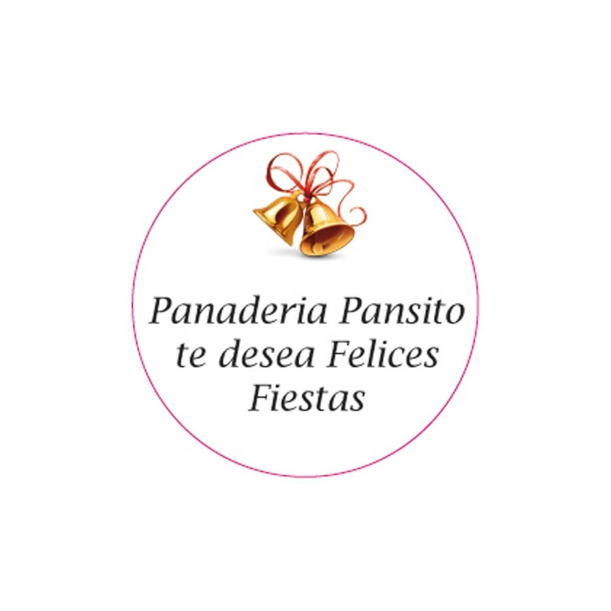 Adesivo personalizado com tema natalino 3cm