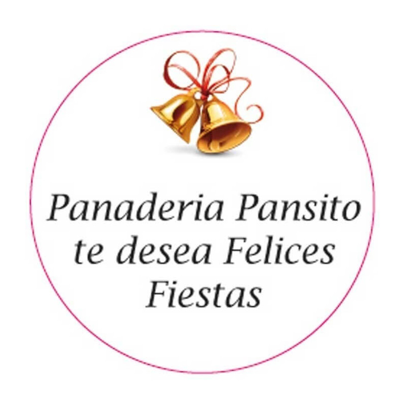 Adesivo personalizado com tema natalino 3cm