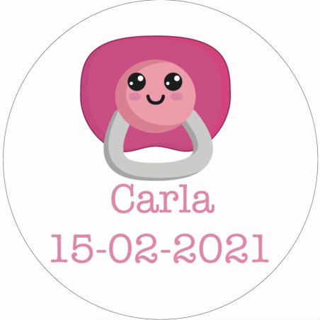 Adesivo personalizado para batizado 3cm
