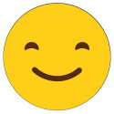 Adesivo 3cm emoji sorriso