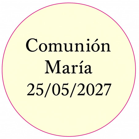 Adesivo personalizado 3cm para empresas, comunhões, batizados ou aniversários