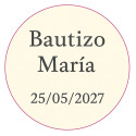 Adesivo personalizado 3cm para empresas, comunhões, batizados ou aniversários