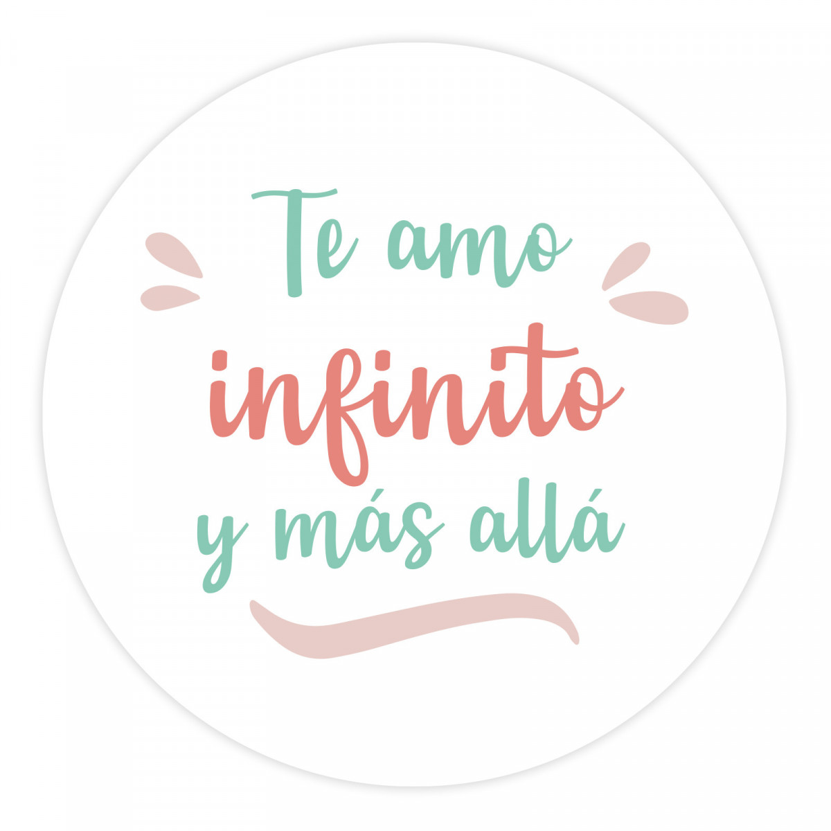 Adesivo transparente de 5 cm para personalizar com mensagens para todos os eventos
