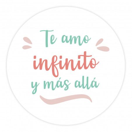 Adesivo transparente de 5 cm para personalizar com mensagens para todos os eventos