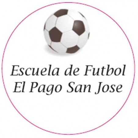 Etiqueta adesiva personalizada futebol 5cm