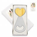 Abridores de garrafa com adesivo personalizado para detalhes de casamento
