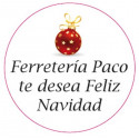 Adesivo de natal de 5cm com fundo branco