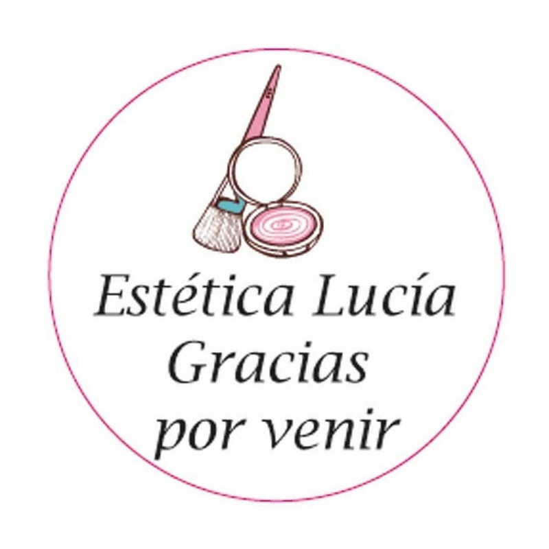 Adesivo personalizado para detalhes de empresa 5cm fundo branco