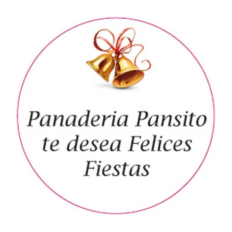 Adesivo natal 5cm personalizado com fundo branco