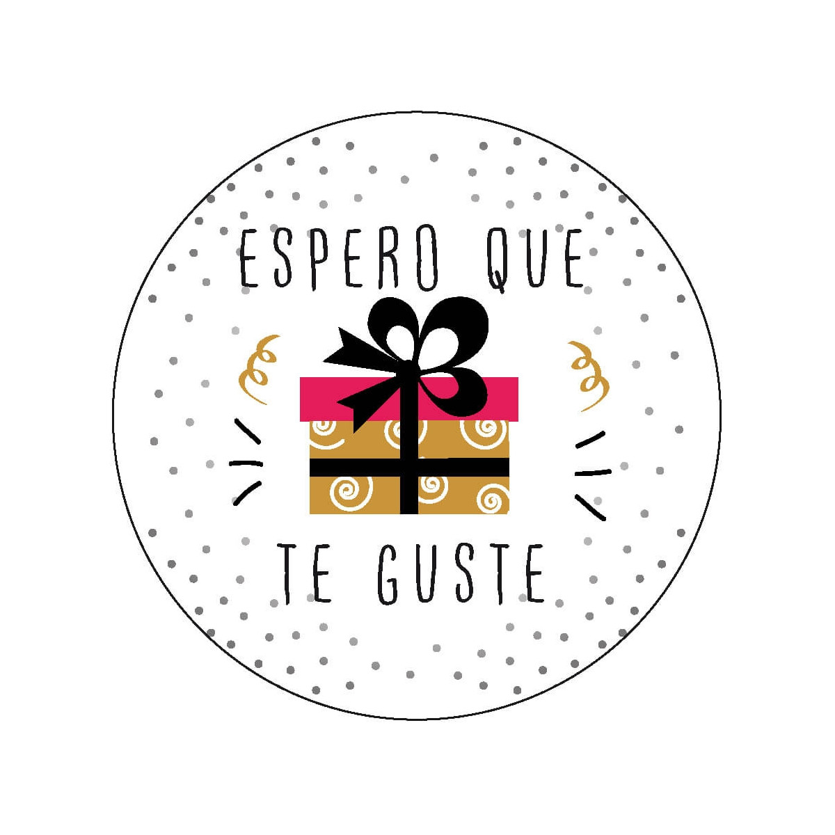 Adesivo com design elegante 5cm