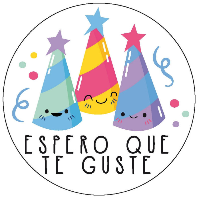 Adesivo de 5cm para festas
