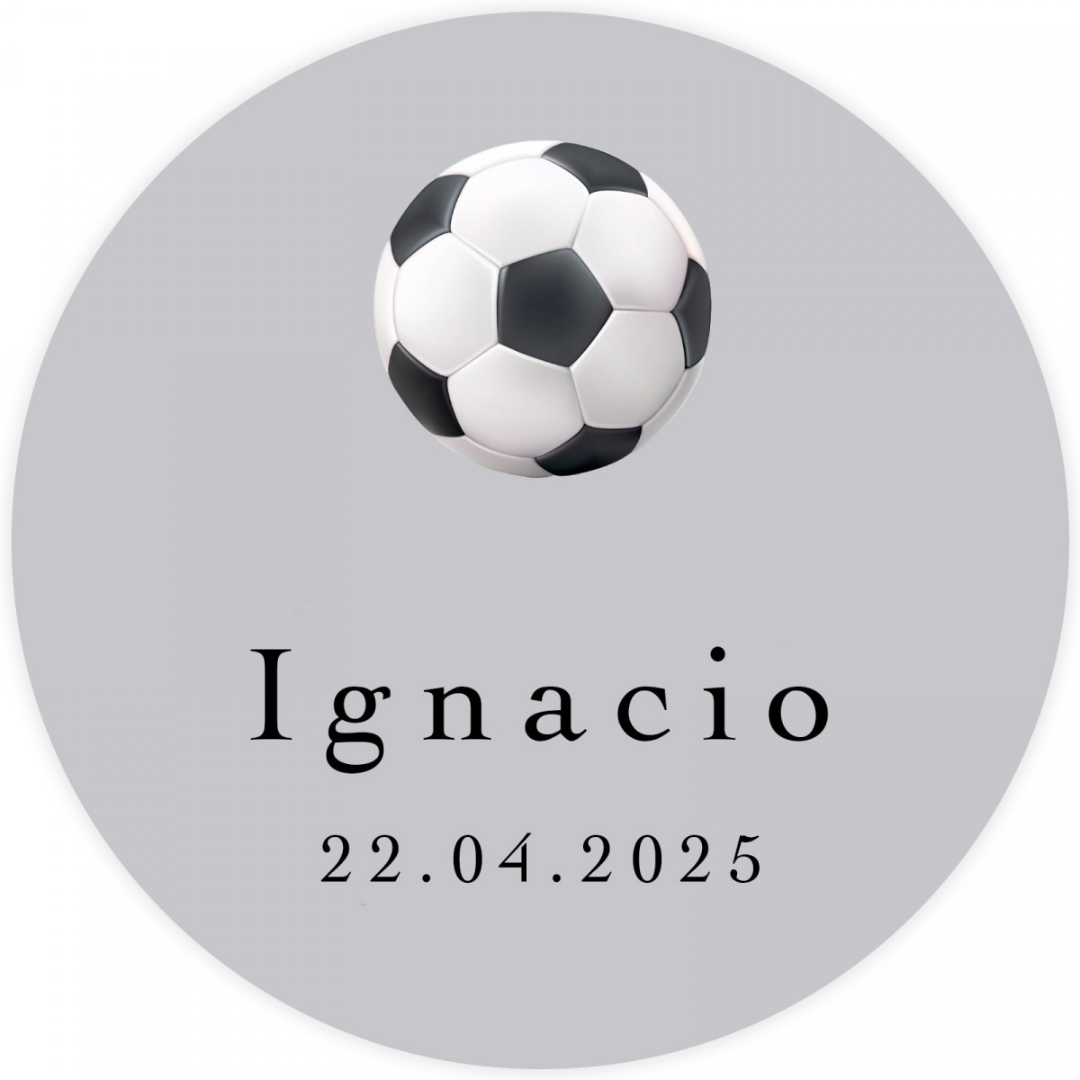 Etiquetas adesivas personalizadas futebol para eventos fundo transparente 5cm